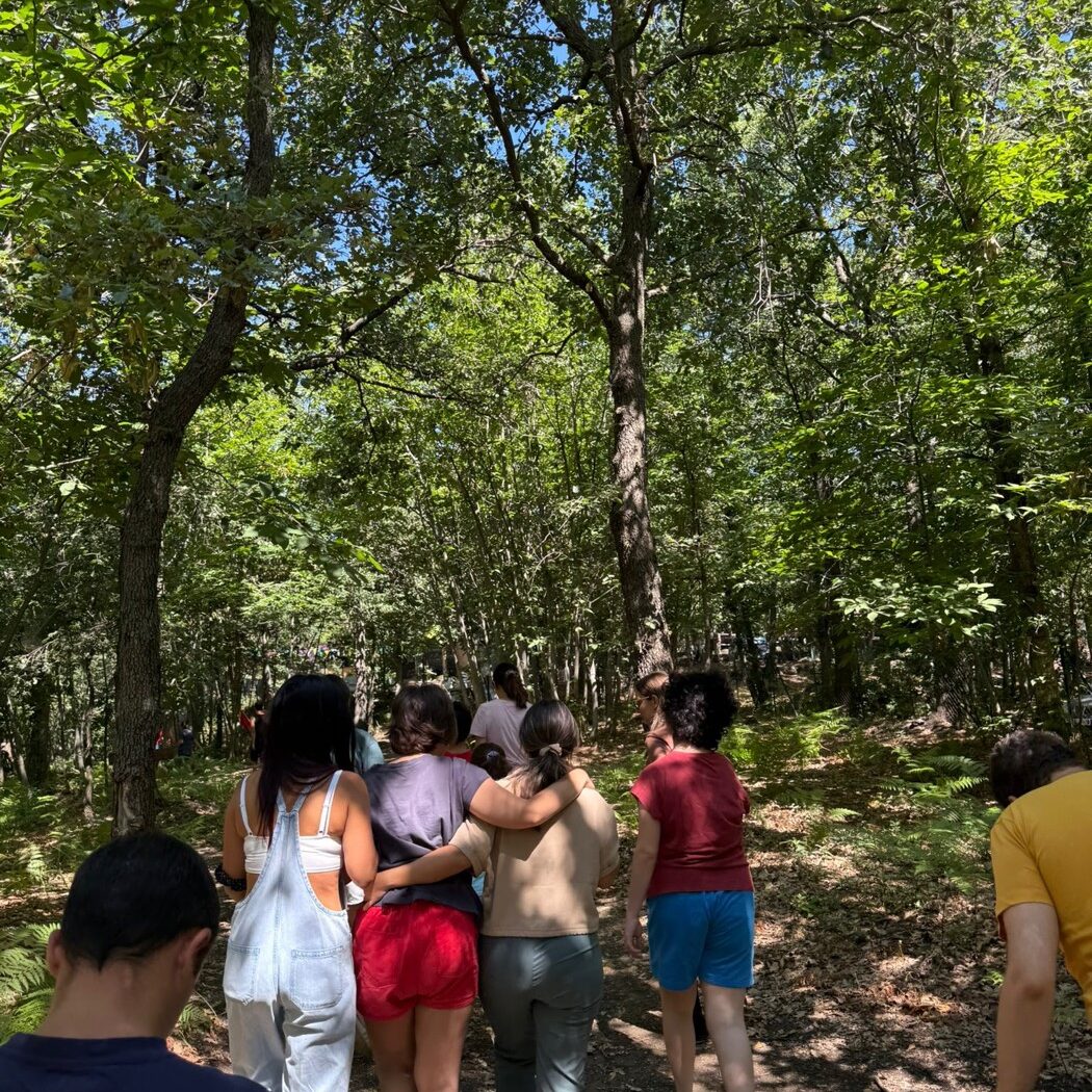 Gruppo di Attivamente durante un'escursione in montagna